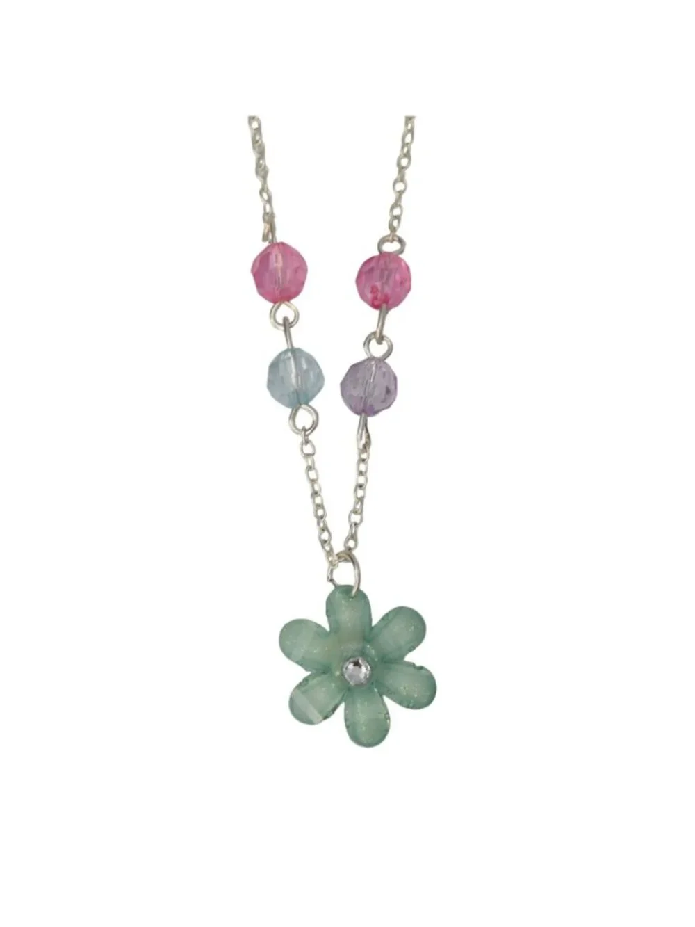Claires Club Flower Jewelry Set Necklace Bracelet Ring Adjustable Girls